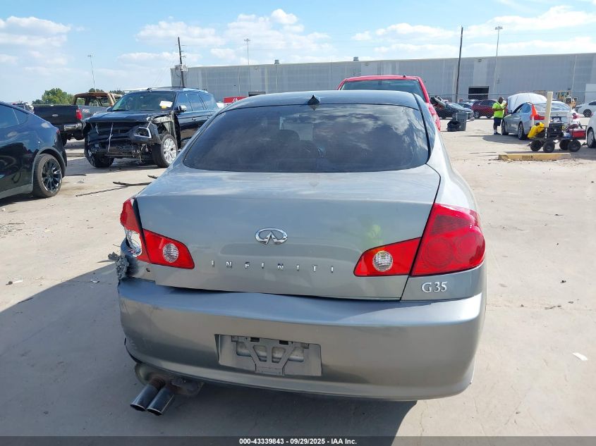 2006 Infiniti G35 VIN: JNKCV51E76M513686 Lot: 43339843