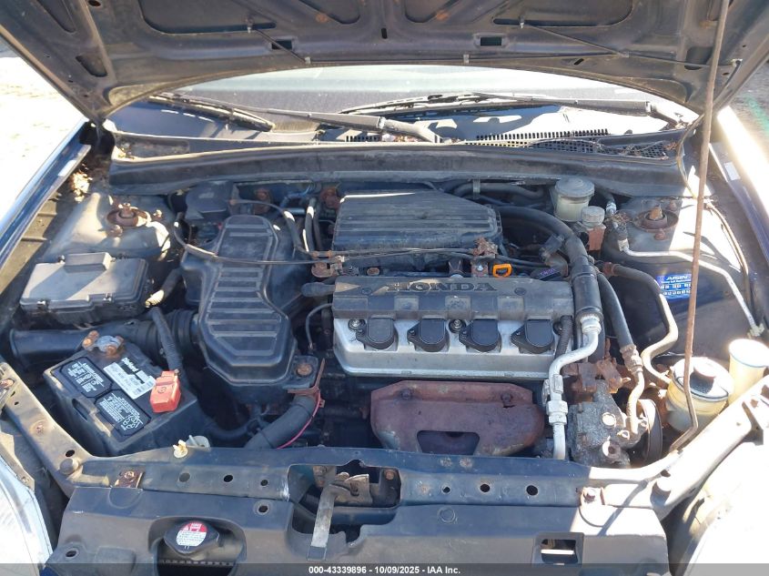 2003 Honda Civic Lx VIN: 2HGES15563H509411 Lot: 43339896