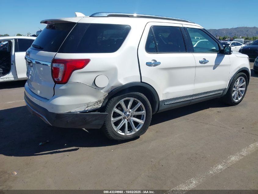 2017 Ford Explorer Limited VIN: 1FM5K7F85HGC23459 Lot: 43339968