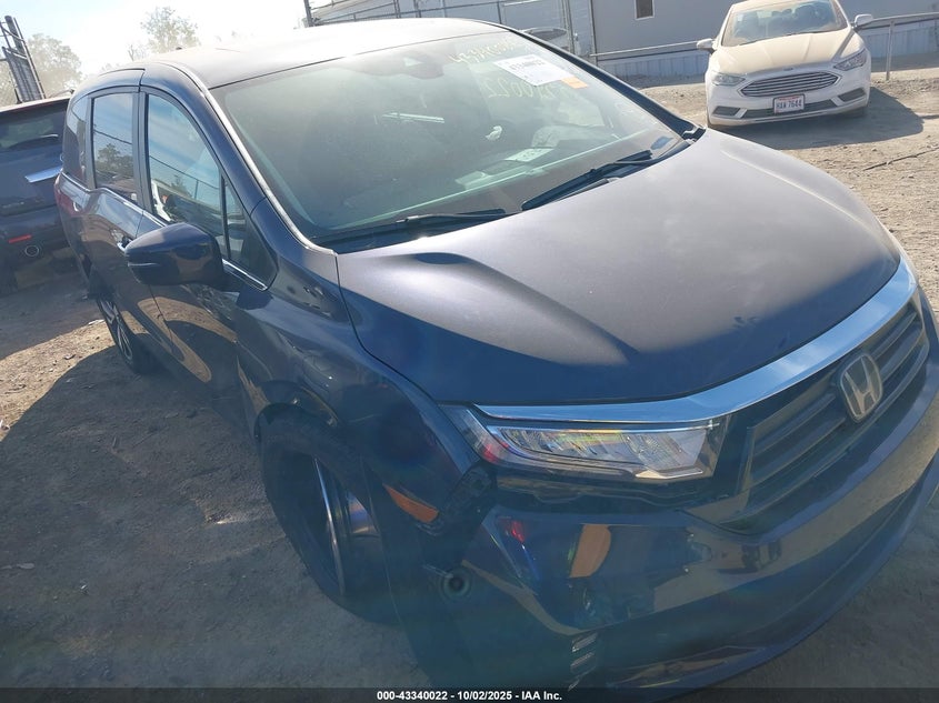 2023 Honda Odyssey Touring blue van gasoline 5FNRL6H87PB046402 photo #1