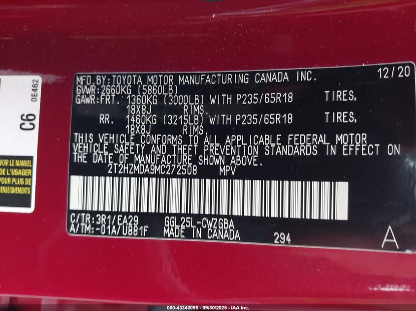 2021 LEXUS RX 350 - 2T2HZMDA9MC272508