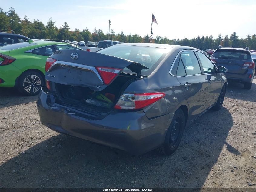 2016 Toyota Camry Le VIN: 4T4BF1FK1GR575105 Lot: 43340103