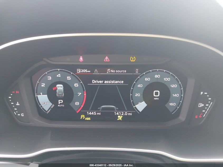 2025 Audi Q3 Premium 45 Tfsi S Line Quattro Tiptronic VIN: WA1DECF37S1092804 Lot: 43340112