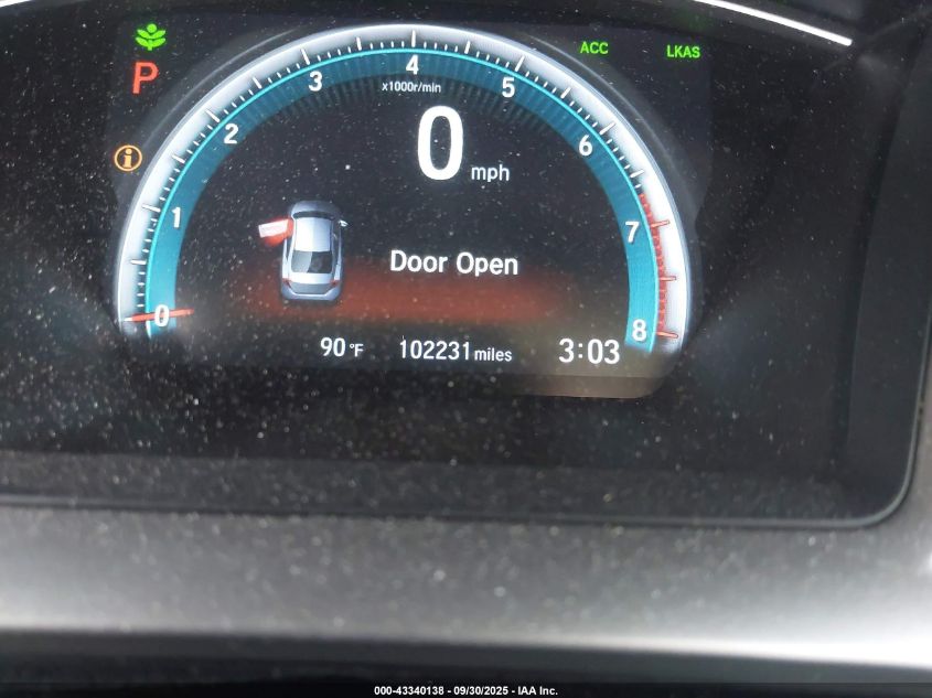 2016 Honda Civic Ex VIN: 19XFC2F81GE053897 Lot: 43340138