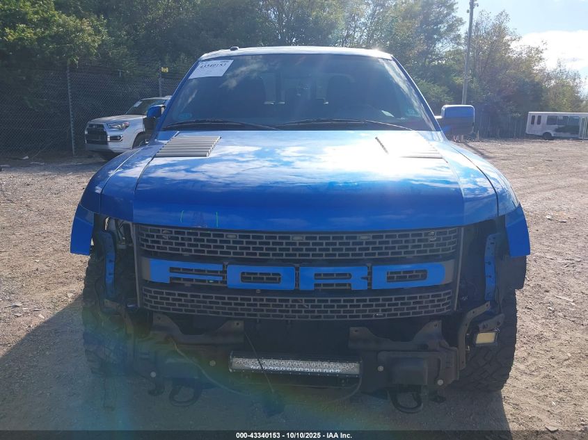 2012 Ford F-150 Svt Raptor VIN: 1FTFW1R66CFC87139 Lot: 43340153