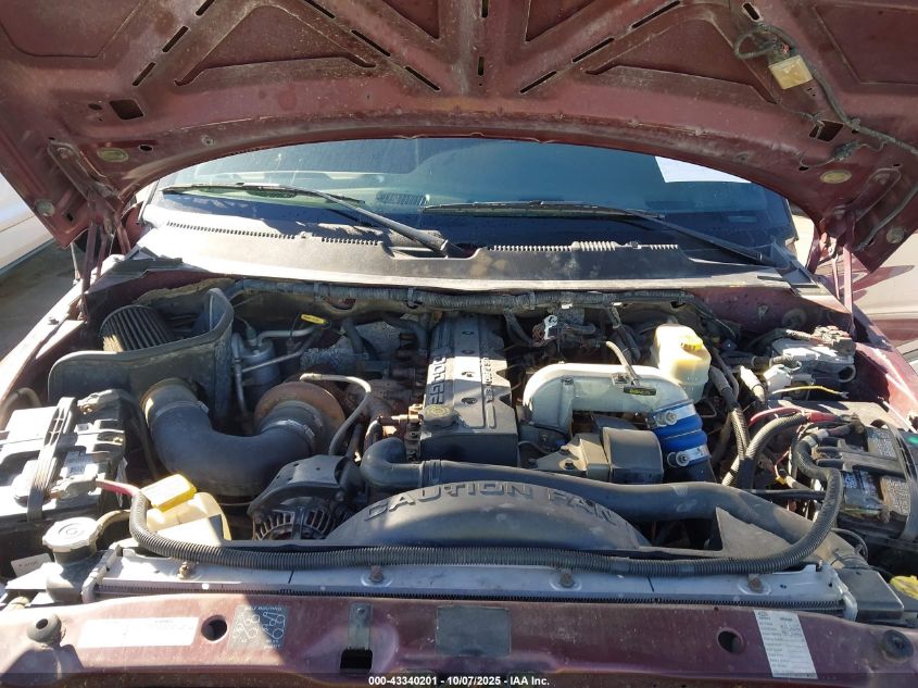 2001 Dodge Ram 2500 St VIN: 3B7KF236X1G820005 Lot: 43340201