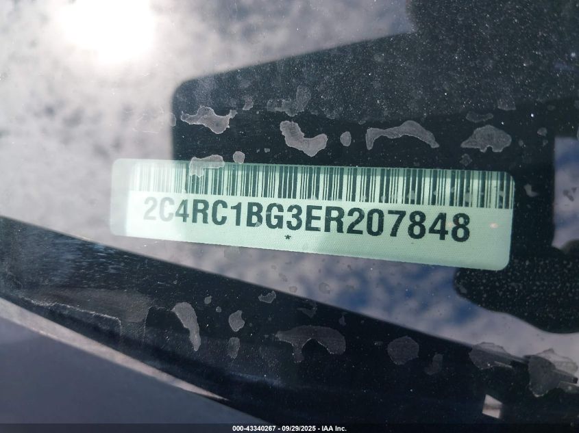 2014 Chrysler Town & Country Touring VIN: 2C4RC1BG3ER207848 Lot: 43340267