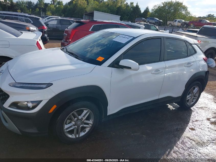 2022 Hyundai Kona Se VIN: KM8K22AB2NU771666 Lot: 43340291