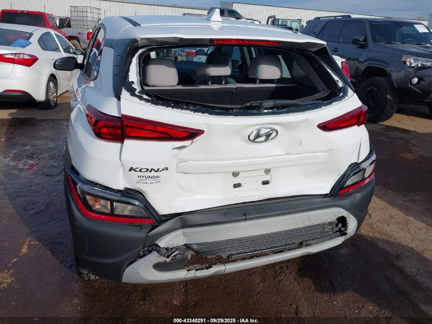 2022 Hyundai Kona Se VIN: KM8K22AB2NU771666 Lot: 43340291