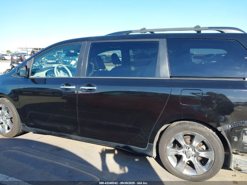 2014 Toyota Sienna Se 8 Passenger VIN: 5TDXK3DC4ES508085 Lot: 43340342