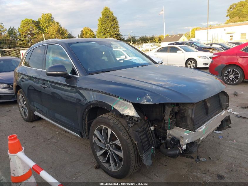 2021 Audi Q5 Premium Plus 45 Tfsi Quattro S Tronic VIN: WA1BAAFYXM2042690 Lot: 43340344