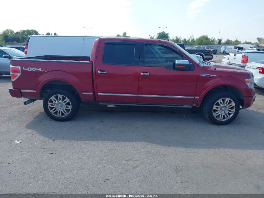 2013 Ford F-150 Platinum VIN: 1FTFW1EF0DFA22854 Lot: 43340358