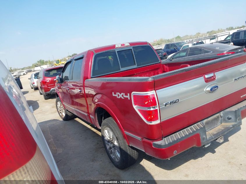 2013 Ford F-150 Platinum VIN: 1FTFW1EF0DFA22854 Lot: 43340358