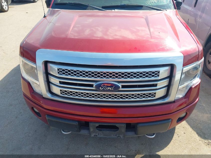 2013 Ford F-150 Platinum VIN: 1FTFW1EF0DFA22854 Lot: 43340358