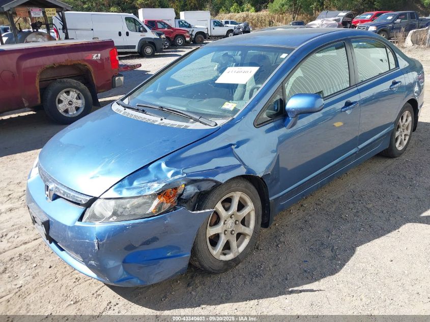 2007 Honda Civic Lx VIN: 2HGFA165X7H511349 Lot: 43340403