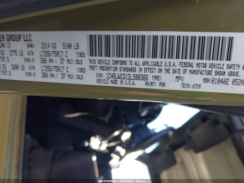 2013 Jeep Wrangler Rubicon VIN: 1C4BJWCG1DL588366 Lot: 43340422