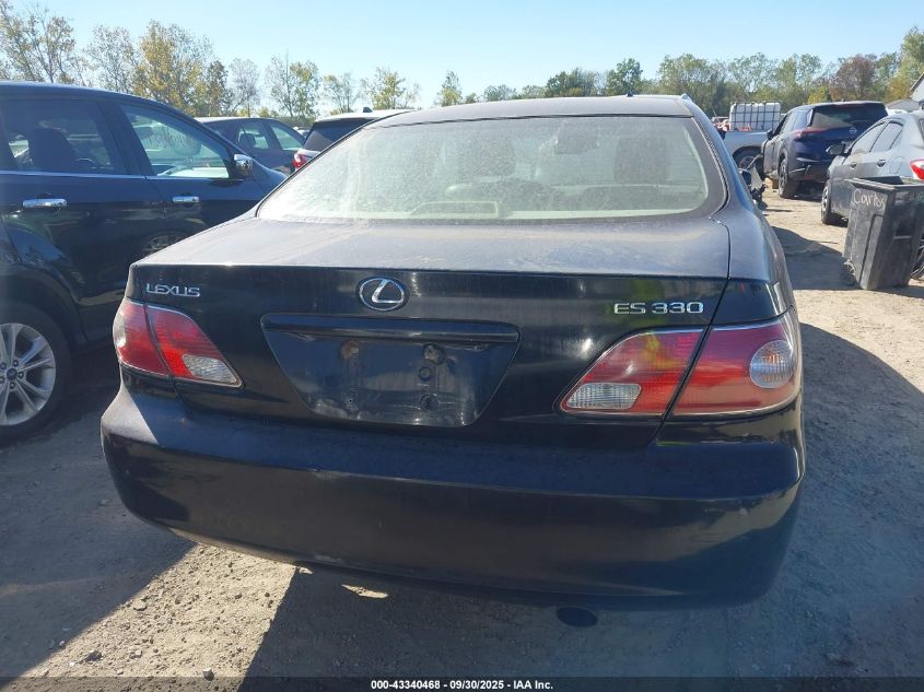 2004 Lexus Es 330 VIN: JTHBA30G845001084 Lot: 43340468