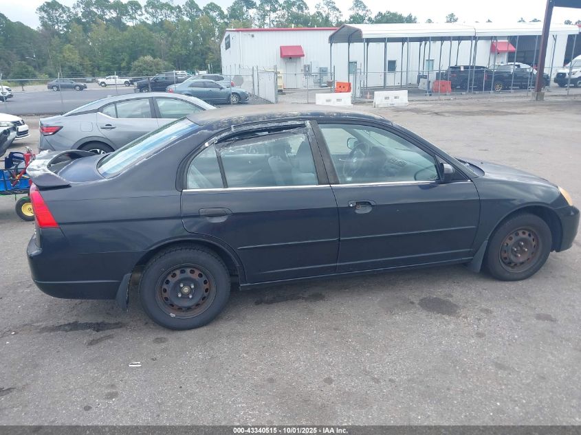 2003 Honda Civic Lx VIN: 2HGES15583H509569 Lot: 43340515