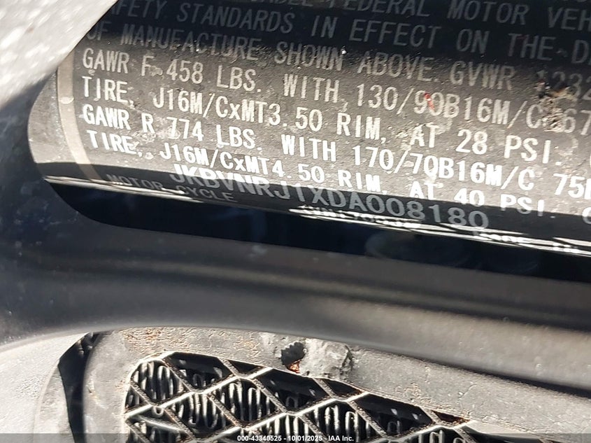 2013 KAWASAKI VN1700 J - JKBVNRJ1XDA008180