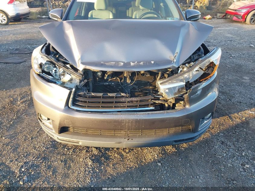 2016 Toyota Highlander Hybrid Limited VIN: 5TDDCRFH6GS017869 Lot: 43340542