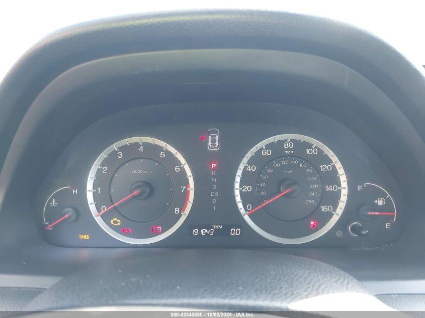 2009 Honda Accord 2.4 Lx VIN: 1HGCP26389A192377 Lot: 43340550