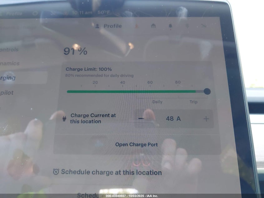 2025 Tesla Model Y Long Range Dual Motor All-Wheel Drive VIN: 7SAYGAEE1SF221655 Lot: 43340557