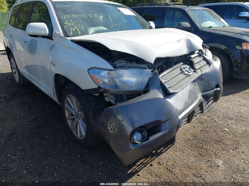 2008 Toyota Highlander Hybrid VIN: JTEEW41A682002365 Lot: 43340582