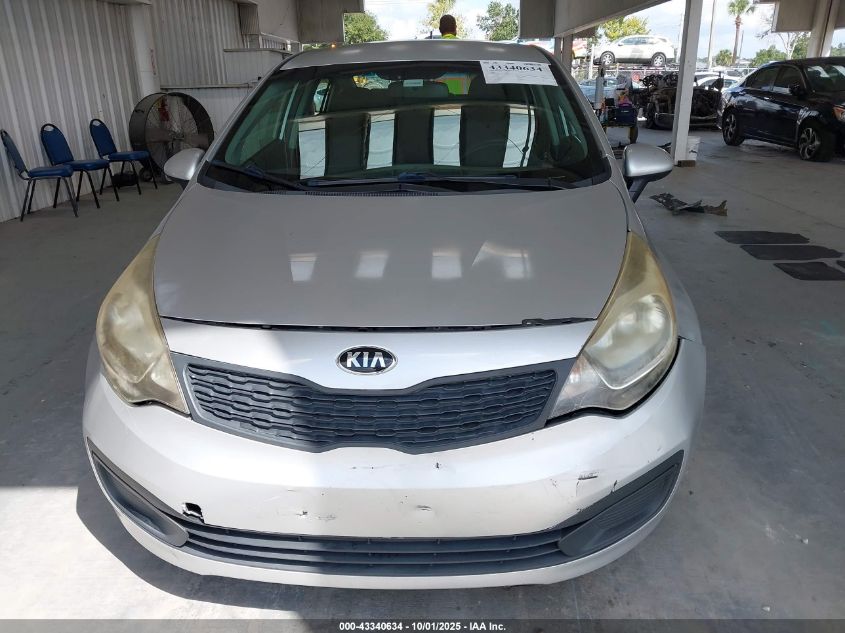 2013 Kia Rio Lx VIN: KNADM4A3XD6240386 Lot: 43340634