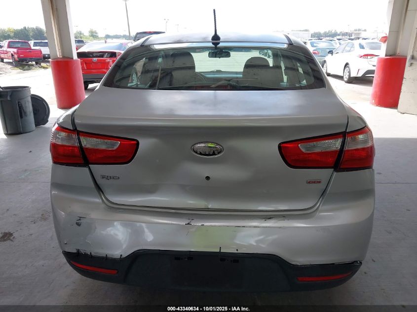 2013 Kia Rio Lx VIN: KNADM4A3XD6240386 Lot: 43340634