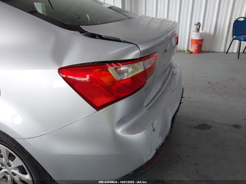 2013 Kia Rio Lx VIN: KNADM4A3XD6240386 Lot: 43340634