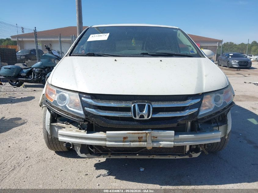 2017 Honda Odyssey Ex-L VIN: 5FNRL5H63HB015433 Lot: 43340674