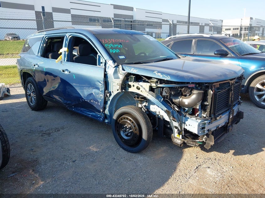 2025 Chevrolet Traverse Fwd Lt blue other gasoline 1GNERGRS7SJ250641 photo #1