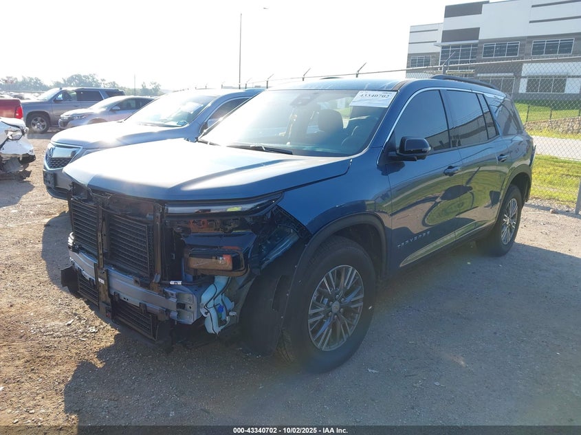 2025 Chevrolet Traverse Fwd Lt blue other gasoline 1GNERGRS7SJ250641 photo #3