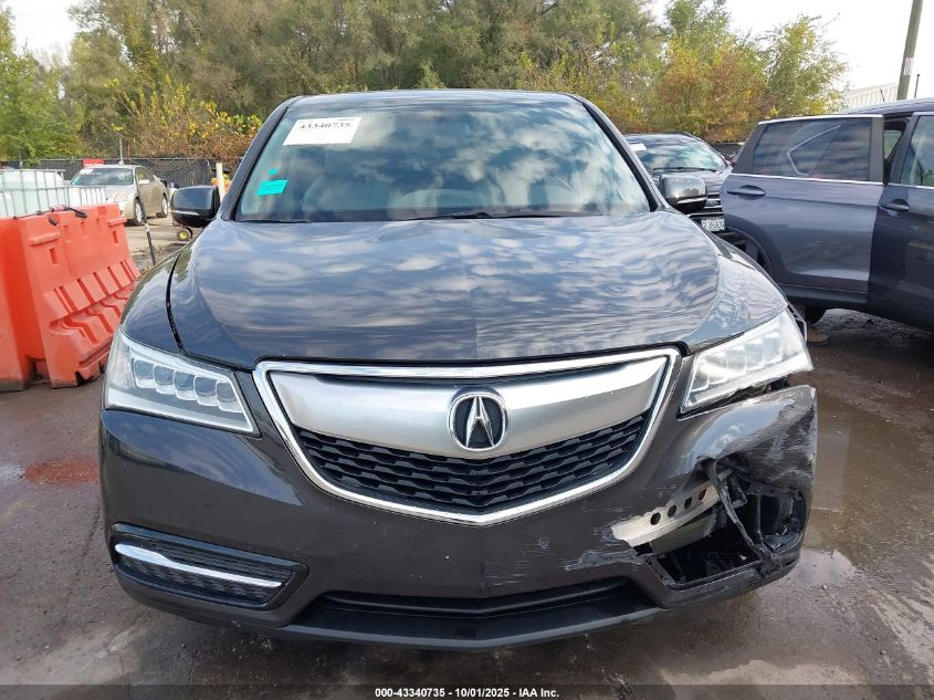 2014 Acura Mdx VIN: 5FRYD4H27EB005076 Lot: 43340735