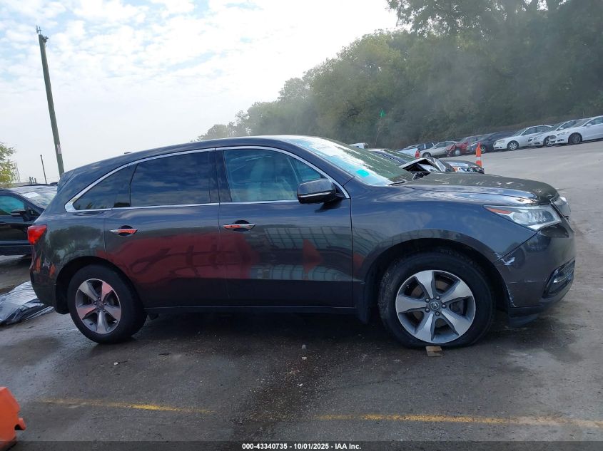 2014 Acura Mdx VIN: 5FRYD4H27EB005076 Lot: 43340735