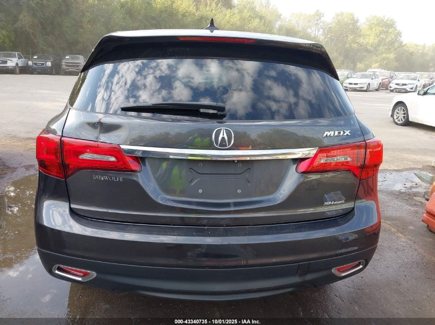 2014 Acura Mdx VIN: 5FRYD4H27EB005076 Lot: 43340735