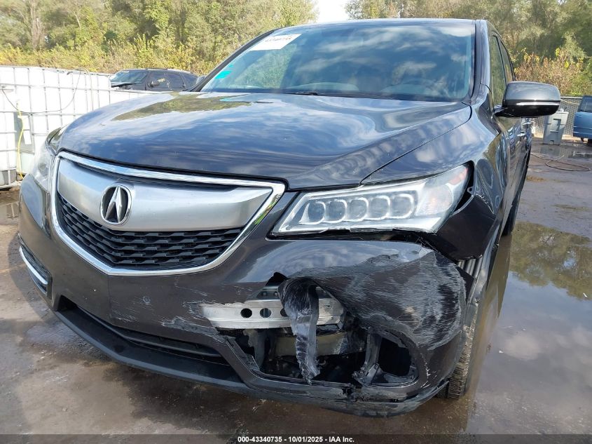2014 Acura Mdx VIN: 5FRYD4H27EB005076 Lot: 43340735