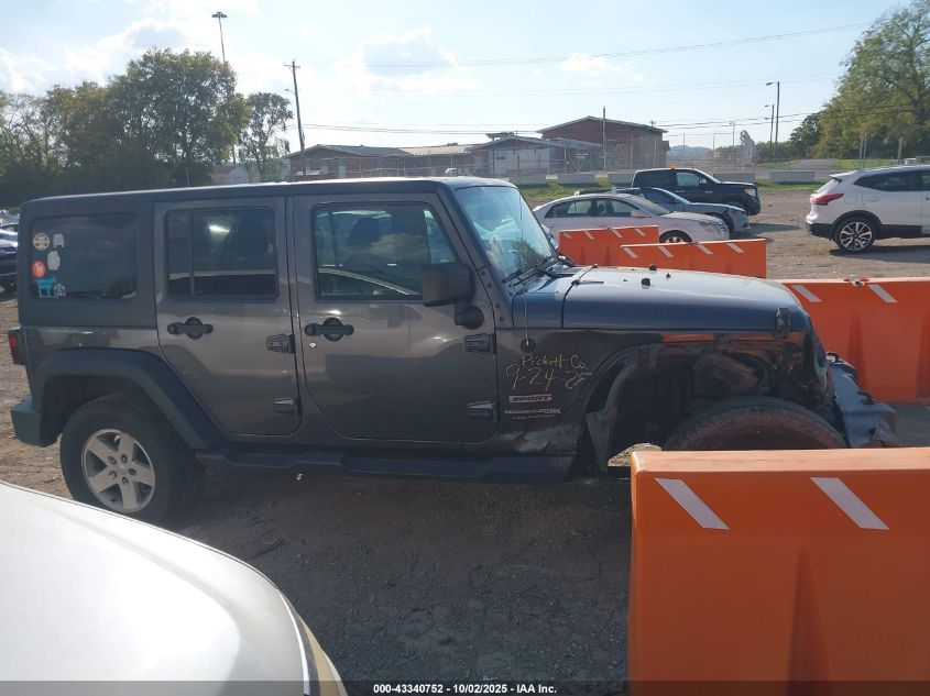 2018 Jeep Wrangler Jk Unlimited Sport S 4X4 VIN: 1C4BJWDG9JL809173 Lot: 43340752