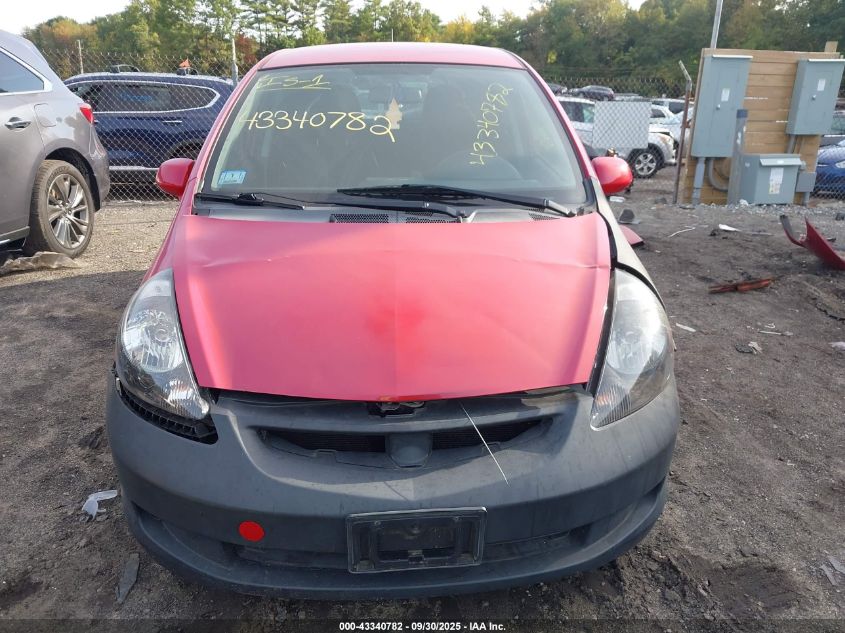 2007 Honda Fit Sport VIN: JHMGD38627S010796 Lot: 43340782
