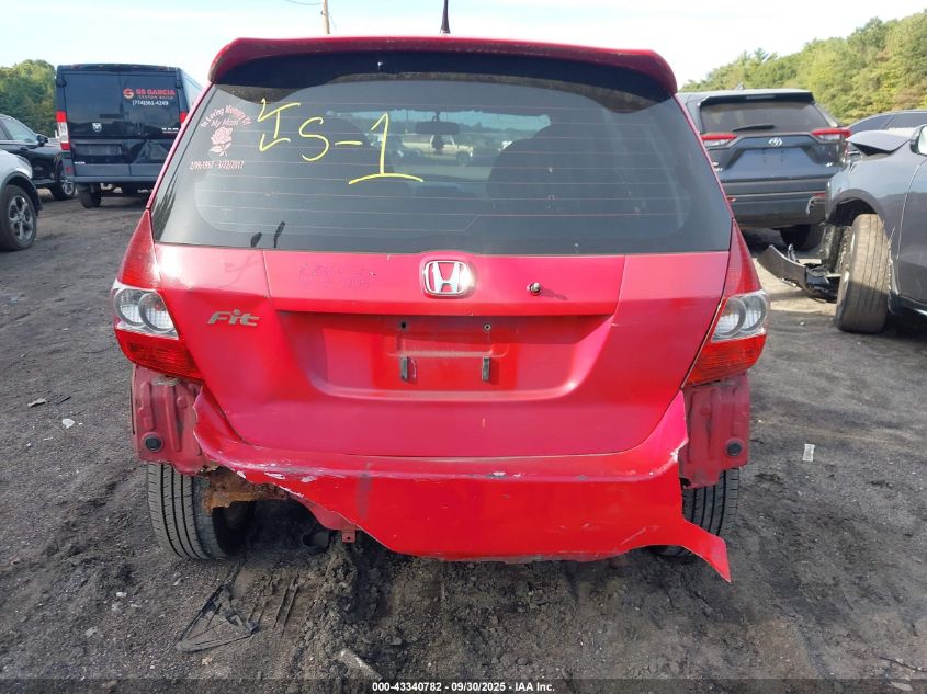 2007 Honda Fit Sport VIN: JHMGD38627S010796 Lot: 43340782