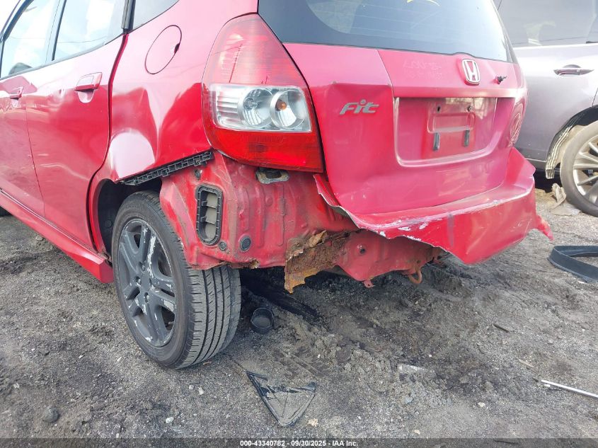 2007 Honda Fit Sport VIN: JHMGD38627S010796 Lot: 43340782