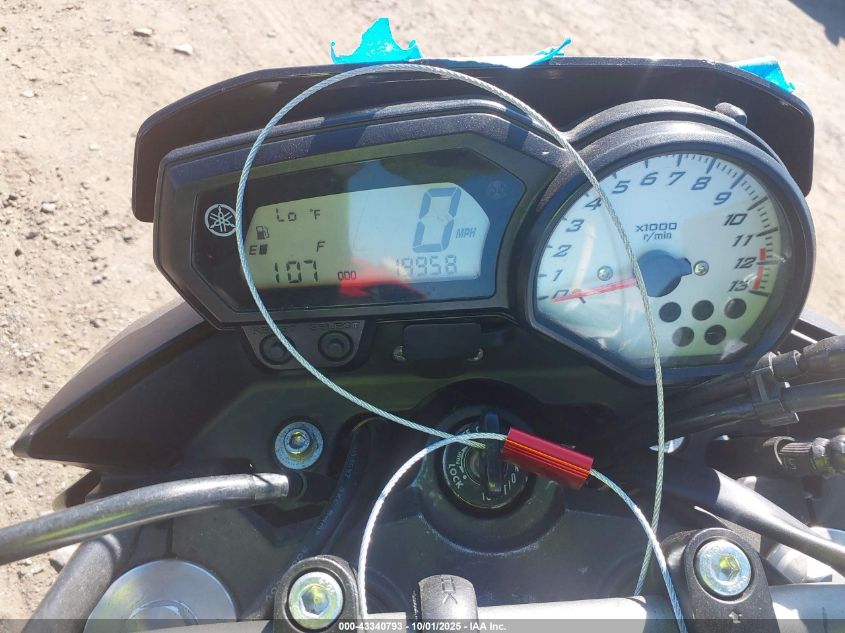 2011 Yamaha Fz8 N VIN: JYARN27E6BA001135 Lot: 43340793