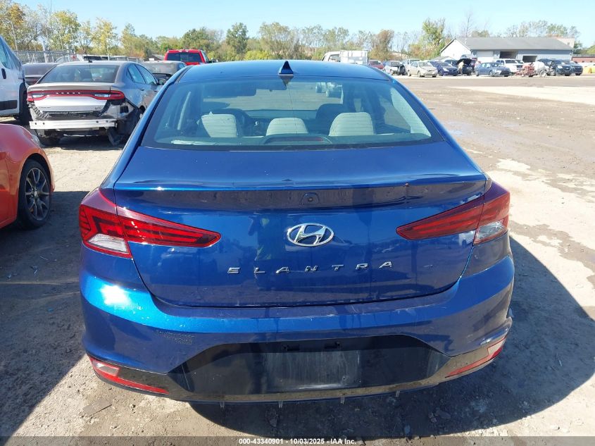 2019 Hyundai Elantra Sel VIN: 5NPD84LF4KH435451 Lot: 43340901
