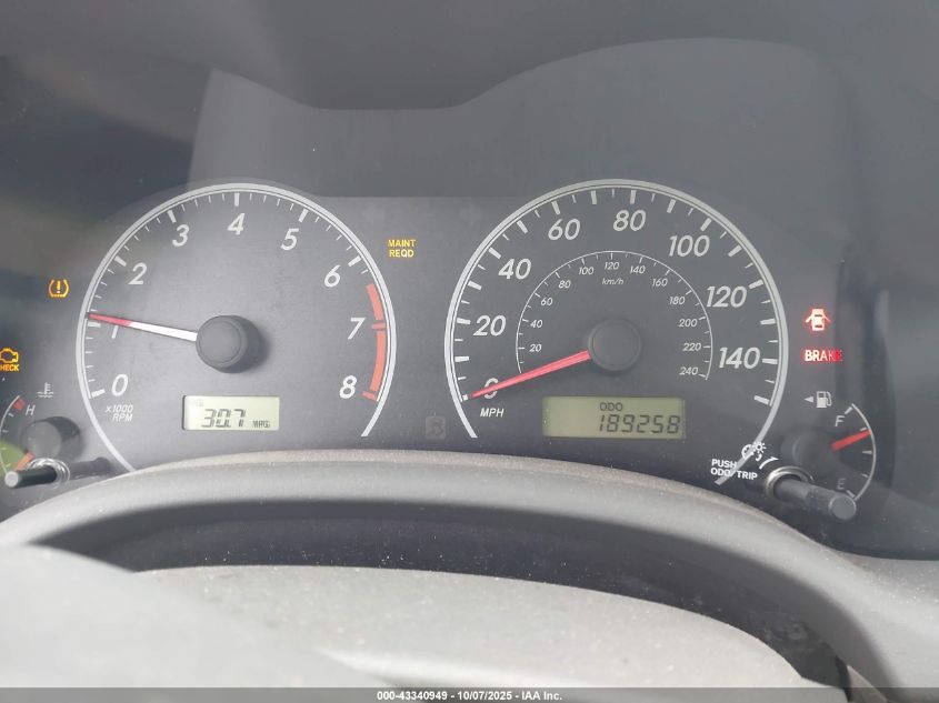 2009 Toyota Corolla VIN: 2T1BU40E59C111548 Lot: 43340949