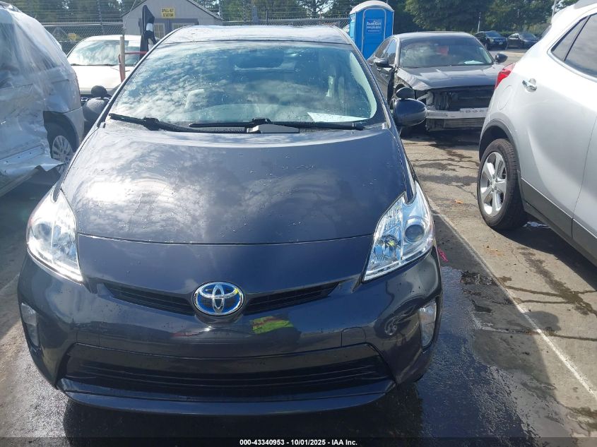 2014 Toyota Prius Three VIN: JTDKN3DU6E0364911 Lot: 43340953