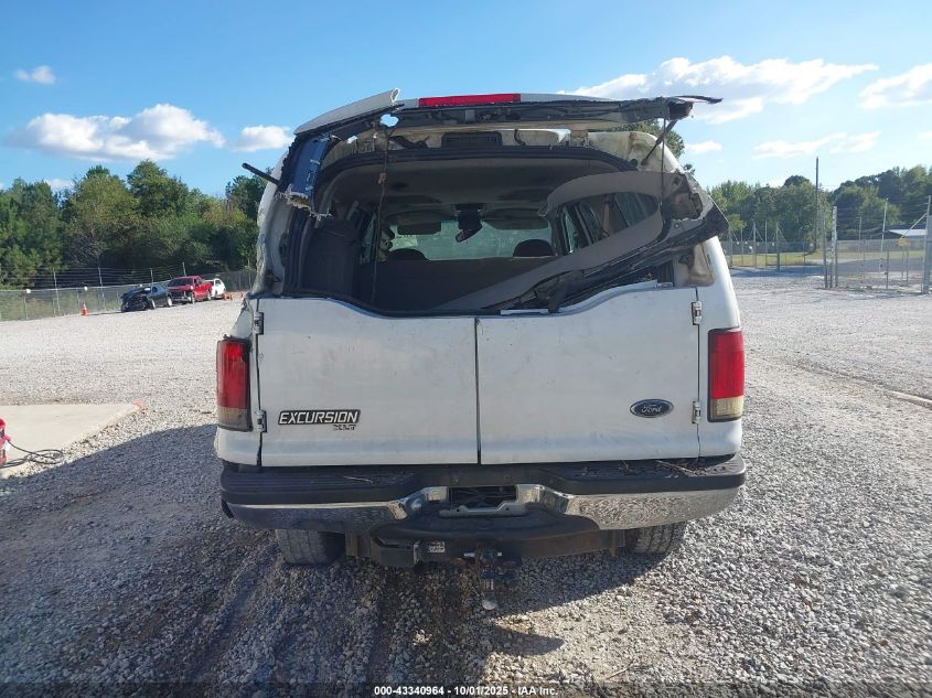 2000 Ford Excursion Xlt VIN: 1FMSU41F7YEB39575 Lot: 43340964
