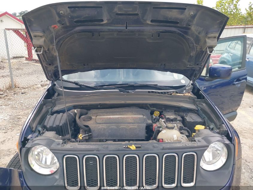 2017 Jeep Renegade Latitude 4X4 VIN: ZACCJBBB0HPE65291 Lot: 43341027