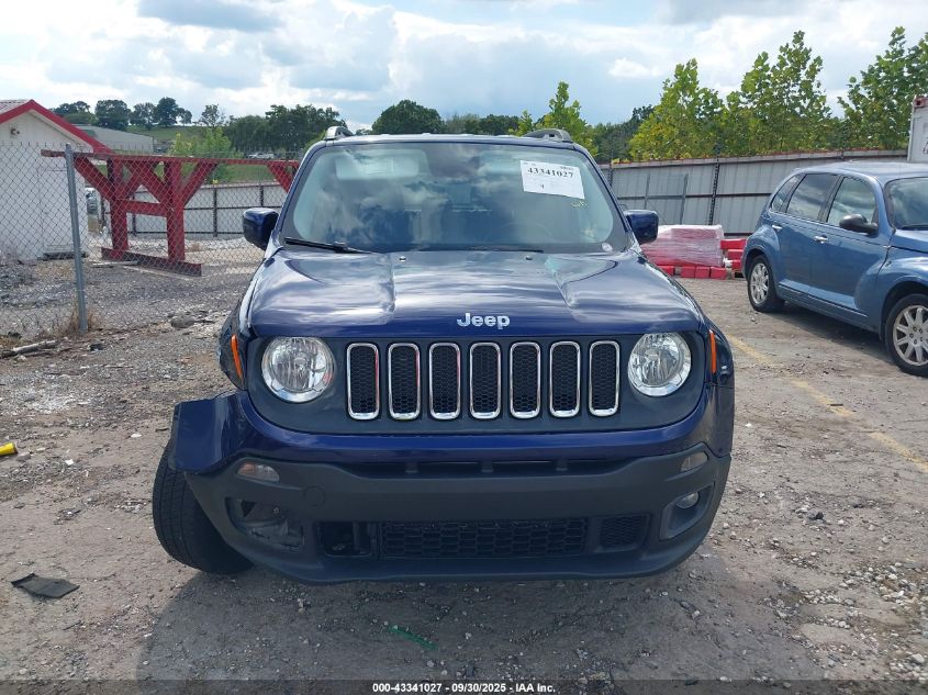 2017 Jeep Renegade Latitude 4X4 VIN: ZACCJBBB0HPE65291 Lot: 43341027
