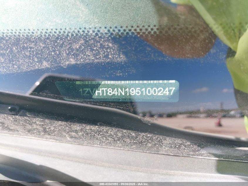 2009 Ford Mustang V6/V6 Premium VIN: 1ZVHT84N195100247 Lot: 43341093