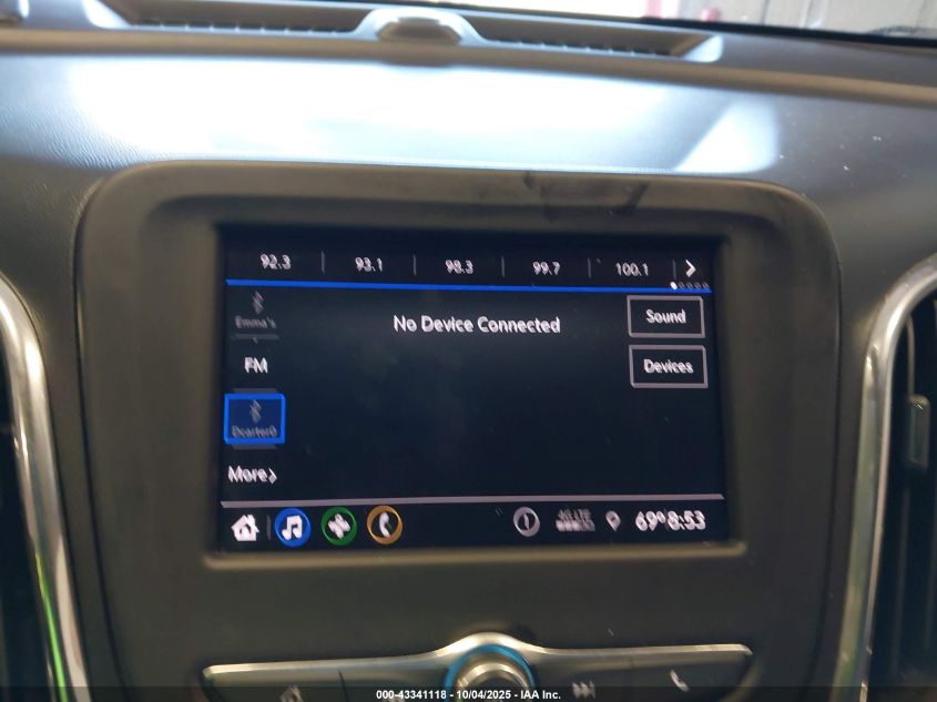 2020 Chevrolet Equinox Fwd Lt 1.5L Turbo VIN: 2GNAXKEV5L6219684 Lot: 43341118